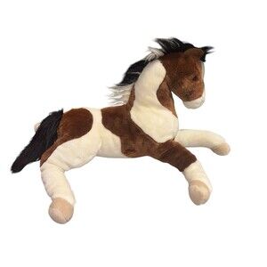 Douglas Natches Paint Horse Plush Cuddle Toys Large 24” Brown White